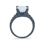Solitaire Accent Wedding Engagement Ring Round CZ 925 Sterling Silver