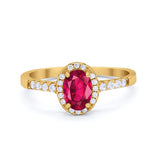 Art Deco Halo Oval Wedding Engagement Ring Round CZ 925 Sterling Silver