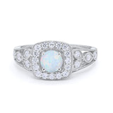 Bezel Solitaire Fashion Ring Simulated Cubic Zirconia 925 Sterling Silver