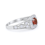 Bezel Solitaire Fashion Ring Simulated Cubic Zirconia 925 Sterling Silver