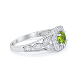 Bezel Solitaire Fashion Ring Simulated Cubic Zirconia 925 Sterling Silver