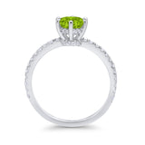Art Deco Solitaire Accent Dazzling Wedding Ring Round Cubic Zirconia 925 Sterling Silver