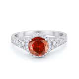 Art Deco Vintage Style Wedding Ring Simulated Cubic Zirconia 925 Sterling Silver