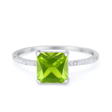 Cushion Cut Art Deco Wedding Engagement Bridal Ring Round Cubic Zirconia 925 Sterling Silver
