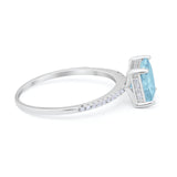 Cushion Cut Art Deco Wedding Engagement Bridal Ring Round Cubic Zirconia 925 Sterling Silver