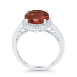 Halo Art Deco Wedding Engagement Bridal Ring Round Simulated Cubic Zirconia 925 Sterling Silver