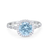 Art Deco Wedding Ring Band Bridal Set Large Round Cubic Zirconia 925 Sterling Silver