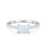 Radiant Cut Solitaire Wedding Engagement Ring Round Cubic Zirconia 925 Sterling Silver