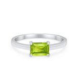 Radiant Cut Solitaire Wedding Engagement Ring Round Cubic Zirconia 925 Sterling Silver