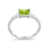 Radiant Cut Solitaire Wedding Engagement Ring Round Cubic Zirconia 925 Sterling Silver