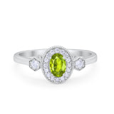 Art Deco Wedding Ring Round Simulated Cubic Zirconia 925 Sterling Silver