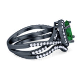 Twist Shank Engagement Oval Piece Ring Band 925 Sterling Silver Simulated CZ