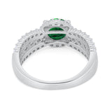 Vintage Style Engagement Bridal Ring Simulated Cubic Zirconia 925 Sterling Silver