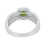 Vintage Style Engagement Bridal Ring Simulated Cubic Zirconia 925 Sterling Silver