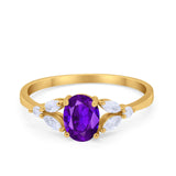 Oval Art Deco Wedding Engagement Ring Marquise Cubic Zirconia 925 Sterling Silver