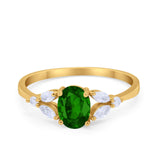 Oval Art Deco Wedding Engagement Ring Marquise Cubic Zirconia 925 Sterling Silver