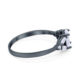 Oval Art Deco Wedding Engagement Ring Marquise Cubic Zirconia 925 Sterling Silver