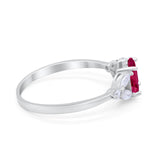 Oval Art Deco Wedding Engagement Ring Marquise Cubic Zirconia 925 Sterling Silver