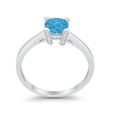 Art Deco Vintage Style Solitaire Wedding Ring Round Cubic Zirconia 925 Sterling Silver