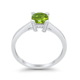 Art Deco Vintage Style Solitaire Wedding Ring Round Cubic Zirconia 925 Sterling Silver