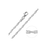 1.4MM Loose Rope Chain .925 Solid Sterling Silver Available In "16-24"