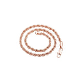 9MM Micro Pave Rope Chain .925 Solid Sterling Silver Sizes "26"