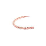 9MM Micro Pave Rope Chain .925 Solid Sterling Silver Sizes "26"