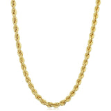 9MM Micro Pave Rope Chain .925 Solid Sterling Silver Sizes "26"