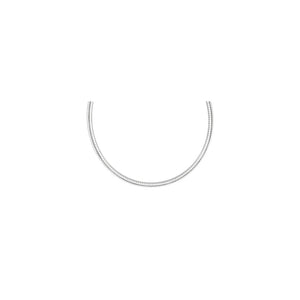 8MM .925 Sterling Silver Omega Necklace Chain "16-18"