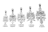 Solid 925 Sterling Silver DC Caravaca Cross Pendant D/C Caravaca Cross Charm For Chain Cross Jewelry