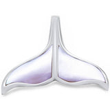 Fishy Whale Tail Pendant 925 Sterling Silver Choose Color Whale Tail Charm - Blue Apple Jewelry