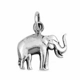Lucky Trunk Up Elephant Pendant 925 Sterling Silver Choose Color