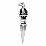 Sword Pendant Charm Oxidized Solid 925 Sterling Silver