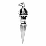 Sword Pendant Charm Oxidized Solid 925 Sterling Silver