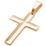1.5" Solid Cross Pendant 925 Sterling Silver Choose Color