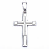Curved Cross Pendant 925 Sterling Silver