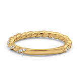 Infinity Twisted Wedding Stackable Eternity Rings Simulated CZ 925 Sterling Silver