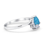 Heart Promise Ring Wedding Ring Simulated Cubic Zirconia 925 Sterling Silver