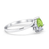 Heart Promise Ring Wedding Ring Simulated Cubic Zirconia 925 Sterling Silver