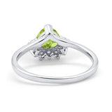 Heart Promise Ring Wedding Ring Simulated Cubic Zirconia 925 Sterling Silver