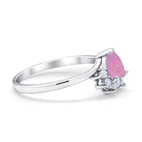 Heart Promise Ring Wedding Ring Simulated Cubic Zirconia 925 Sterling Silver