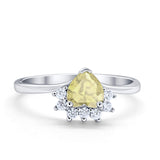 Heart Promise Ring Wedding Ring Simulated Cubic Zirconia 925 Sterling Silver