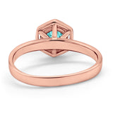 Solitaire Claw Prong Wedding Ring Simulated Cubic Zirconia 925 Sterling Silver