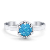 Solitaire Claw Prong Wedding Ring Simulated Cubic Zirconia 925 Sterling Silver