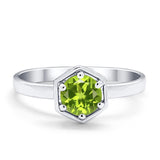 Solitaire Claw Prong Wedding Ring Simulated Cubic Zirconia 925 Sterling Silver