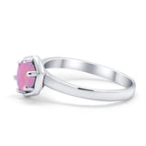 Solitaire Claw Prong Wedding Ring Simulated Cubic Zirconia 925 Sterling Silver