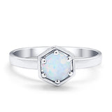 Solitaire Claw Prong Wedding Ring Simulated Cubic Zirconia 925 Sterling Silver