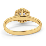 Solitaire Claw Prong Wedding Ring Simulated Cubic Zirconia 925 Sterling Silver