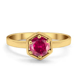 Solitaire Claw Prong Wedding Ring Simulated Cubic Zirconia 925 Sterling Silver