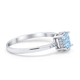 Art Deco Oval Wedding Ring Simulated Cubic Zirconia 925 Sterling Silver
